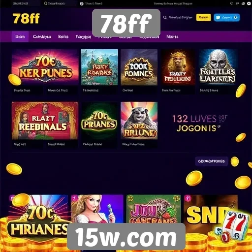 Análise das principais funcionalidades do site 78ff